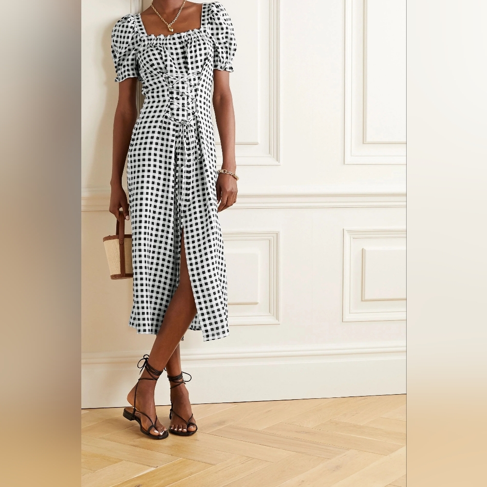NWT Sleeper Marquise black and white gingham, xsmall